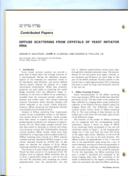 Diffuse Scattering from Crystals of Yeast Initiator TRNA