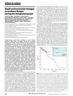 Rapid environmental changes in southern Europe during