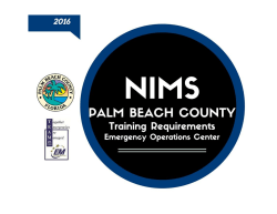 NIMS Requirement Matrix 2016