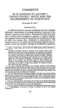 If It Suffices to Accuse - New York University Law Review