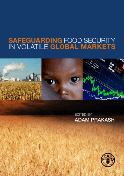 Price transmission and volatility spillovers in food markets