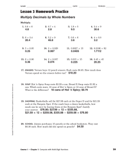 Lesson 3 Homework Practice