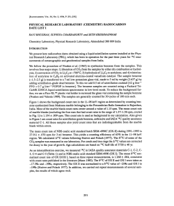 physical research laboratory (chemistry) radiocarbon