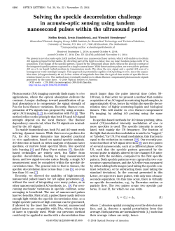 Solving the speckle decorrelation challenge in