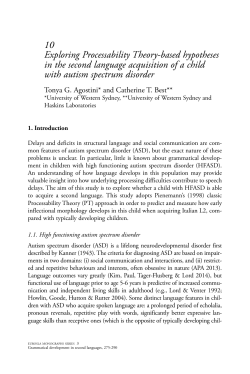 Exploring Processability Theory-based hypotheses in the
