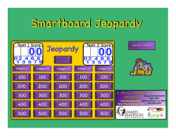 Smartboard Jeopardy