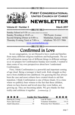 Service of the Word - First Congregational United Church of Christ