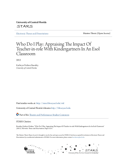 Who Do I Play: Appraising The Impact Of Teacher-in-role