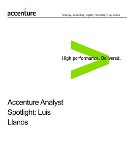 Accenture Analyst Spotlight: Luis Llanos
