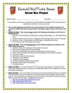 Bacterial/Viral/Protist Disease Bacterial/Viral/Protist Disease