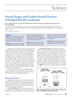 Partial Oxygen and Carbon Dioxide Pressure of Exhaled Breath