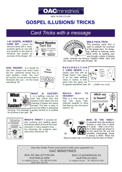 Card Tricks with a message GOSPEL ILLUSIONS/ TRICKS