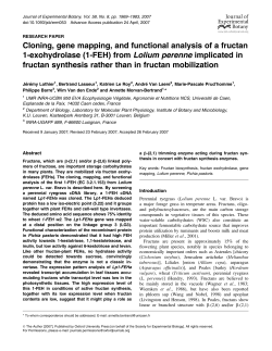 1-FEH - Journal of Experimental Botany