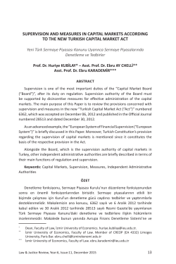 supervision and measures in capital markets according to the new