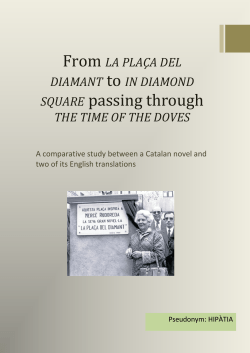 (estudi comparatiu La pla&ccedil;a del Diamant)