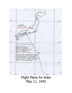 Flight Plans for Kobe May 11, 1945
