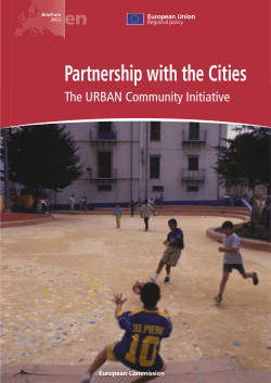 Partnership with the Cities The URBAN Community Initiative