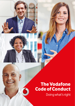 The Vodafone Code of Conduct