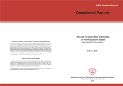 SMIA Zaidi, NUEPA - Education for all in India