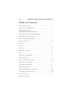 Table of Contents - Southwestern College