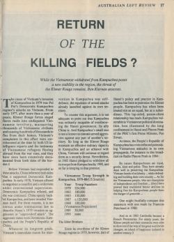 Return of the Killing Fields?