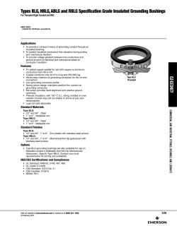 Specification Grade Insulated Grounding Bushings