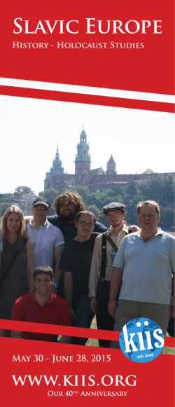 Slavic Europe - Kentucky Institute For International Studies