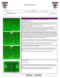 Academy Soccer Coach-Interactive Session