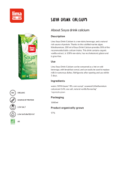 SOYA DRINK CALCIUM