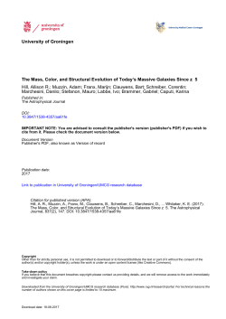The Mass, Color, and Structural Evolution of Today`s Massive