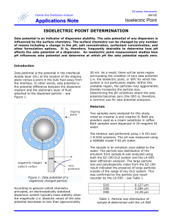 Isoelectric Point Determination