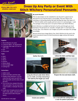 Gather the tools. Collect the fabric and bias tape. Using the 20