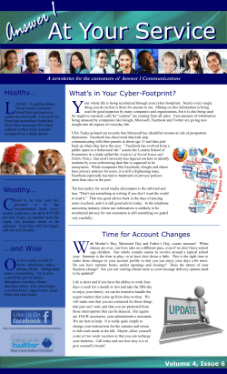 Healthy... ...and Wise Wealthy... What`s in Your Cyber