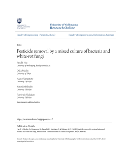 Pesticide removal by a mixed culture of bacteria
