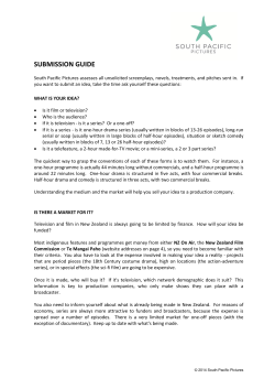 submission guide - South Pacific Pictures