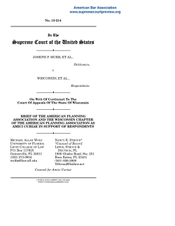 Brief for the American Planning Association and the