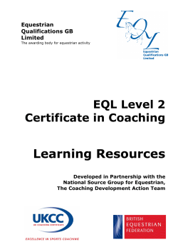 Coaching Level 2 - British Horse Society