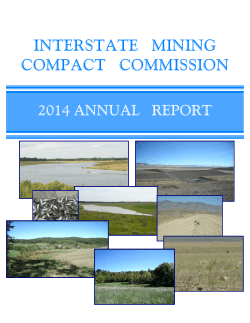 2014 Annual Report - Interstate Mining Compact Commission