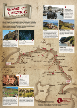Game of thrones location map Northern