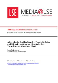 A Revisionist Turkish Identity: Power, Religion and Ethnicity as