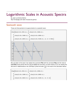 Logarithmic Scales in Acoustic Spectra