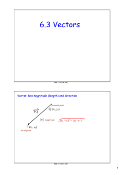 6.3 Vectors