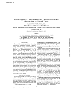 Alpharadiography: A Simple Method for Determination of Mass