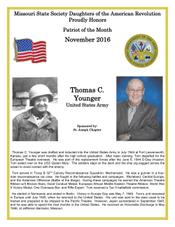 Thomas C. Younger - Missouri State Society Daughters of the