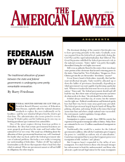 federalism by default