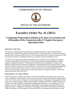 Executive Order No. 41 (2011)