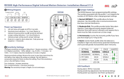 NV500 High-Performance Digital Infrared Motion Detector
