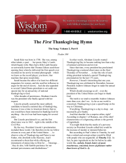 Transcript - Wisdom for the Heart