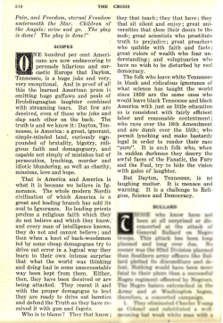 Editorial in The Crisis