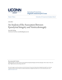 An Analysis of the Association Between Ependymal Integrity and